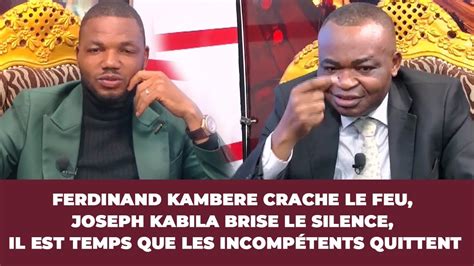 Delkas F Kambere Crash Le Feu J Kabila Brise Le Silence Il Est Temps