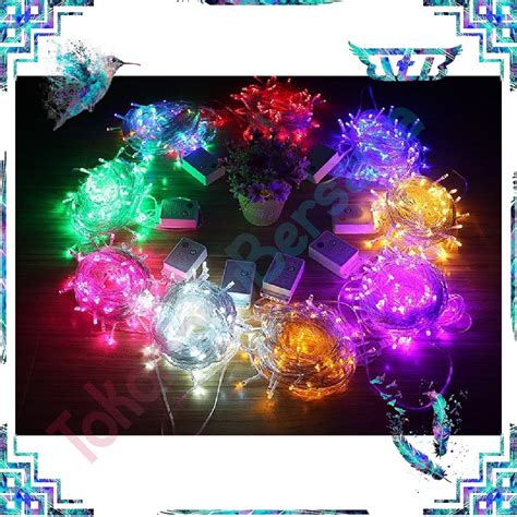 Jual LAMPU TUMBLR LIGHT HIAS NATAL 100 LED 10 METER SAMBUNGAN MALE