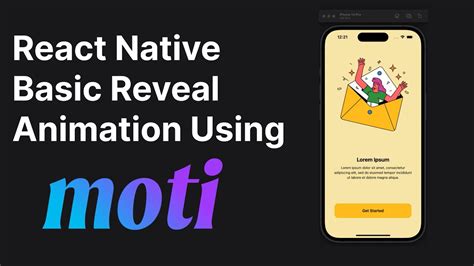 React Native Basic Reveal Animation With Moti Youtube