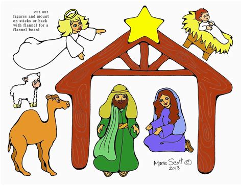 Printable Nativity Scene Cut Out