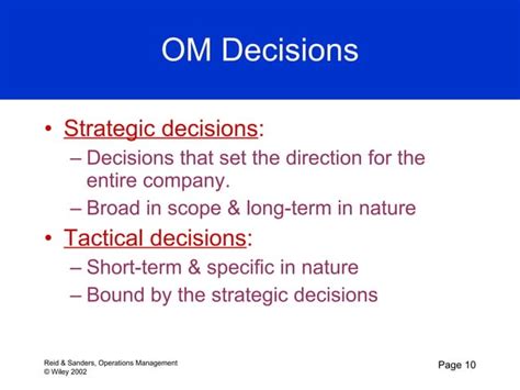 Production And Operations Management Chapters 1 8 PPT