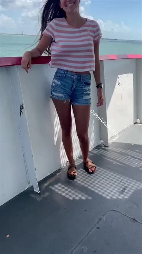 Tits Out On The Ferry Scrolller