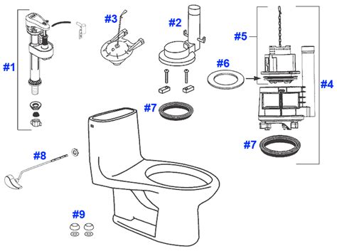 Toto Ultimate Toilet Replacement Parts