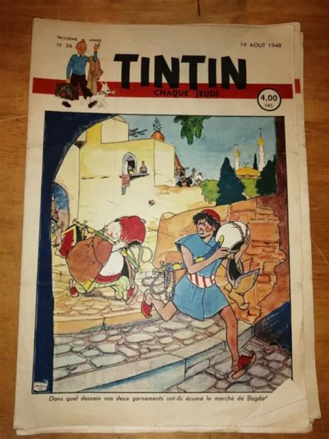 Bd Le Journal De Tintin N Eme Annee Aout Couverture Laudy