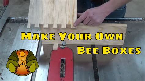 How To Make Bee Box Joints With A Table Saw Youtube