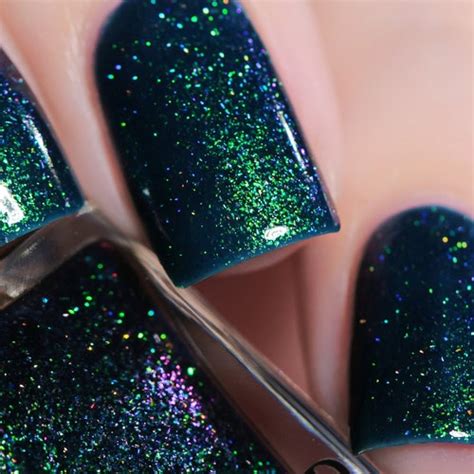 Pool Party Vivid Iridescent Blue Holographic Jelly Nail Etsy