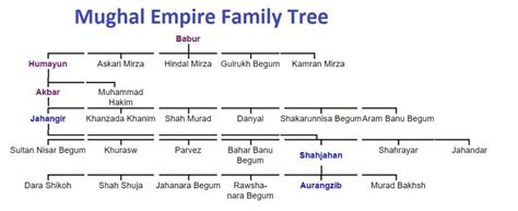 Mughal Dynasty Flow Chart Please Brainly In