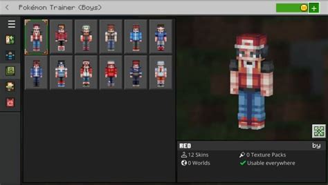 Pokémon Skin Pack Minecraft Bedrock Addons