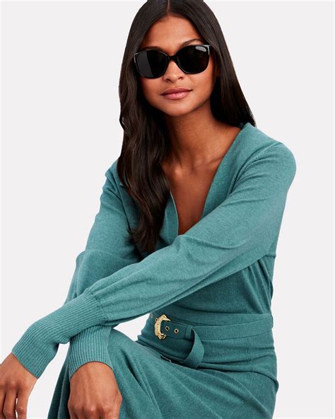 Prada Oversized Cat Eye Sunglasses Intermix®