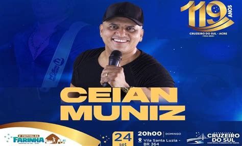 Show Do Cantor Ceian Muniz Na Vila Santa Luzia Neste Domingo Comemora