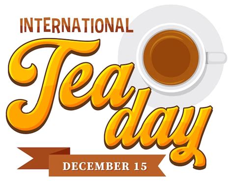 Free Vector International Tea Day Banner Design