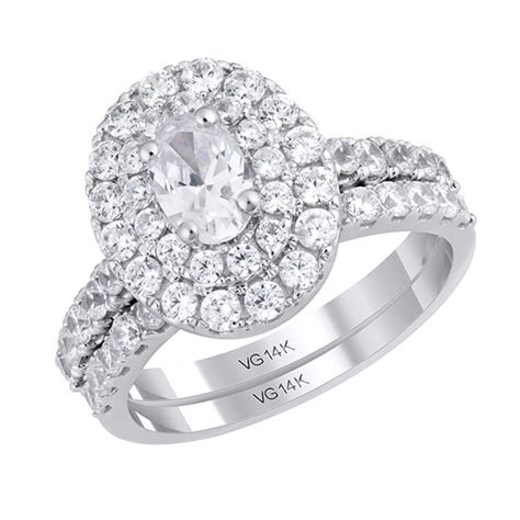 Barry Hyatt Jeweler 14K White Gold Diamond Engagement Ring And