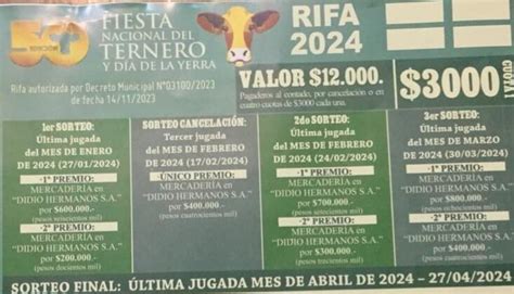 Se Realiz Este S Bado El Er Sorteo De La Rifa Del Ternero Por La