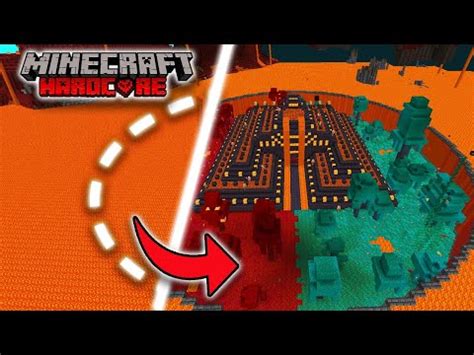 I Built An Ocean Monument In The Nether In Minecraft Hardcore YouTube