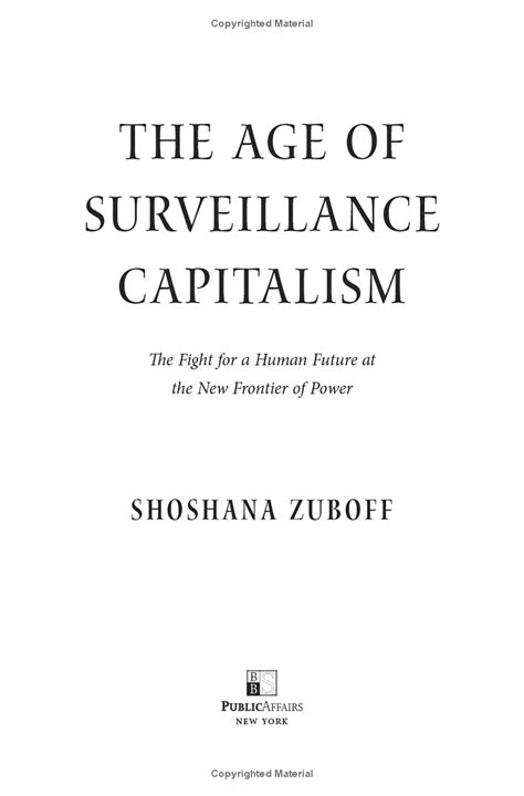 The Age Of Surveillance Capitalism The Fight For A Human Future At The