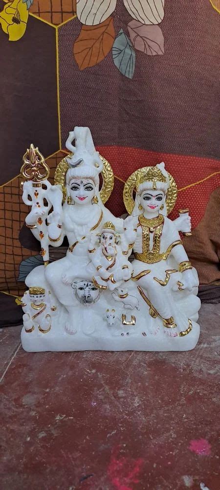 Shiv Parvati White Marble Statue Home At Rs In Alwar Id