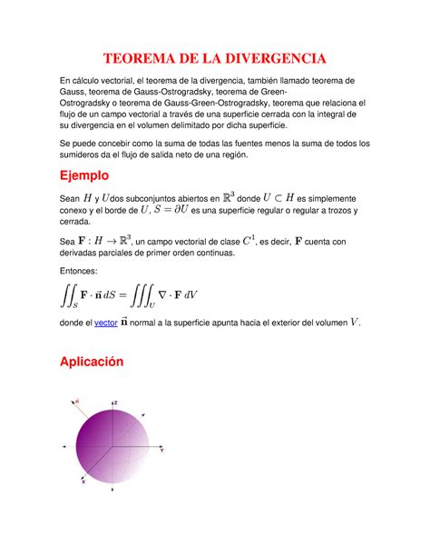 3 Teorema DE LA Divergencia Problemas Resueltos TEOREMA DE LA