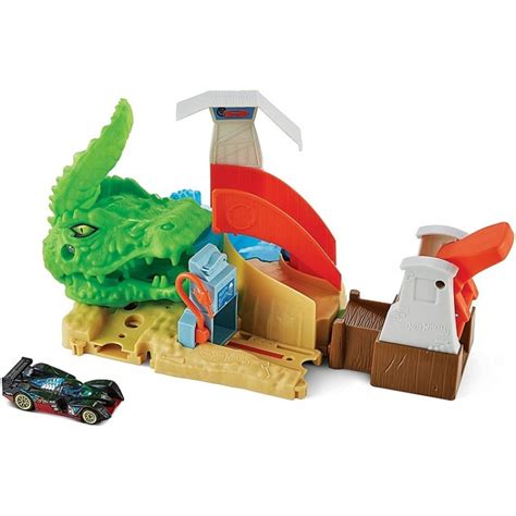 Hot Wheels City Vs Toxic Creatures Tor Autko Atak Aligatora Gtt