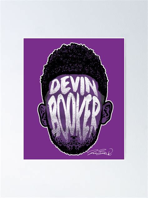 Devin Booker Player Silhouette Poster For Sale By Richardreesep