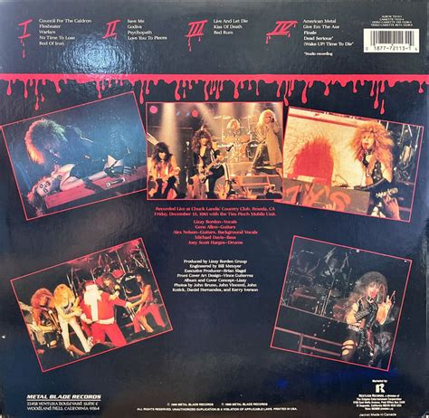 Lizzy Borden The Murderess Metal Road Show Vinyl 2lp [gatefold