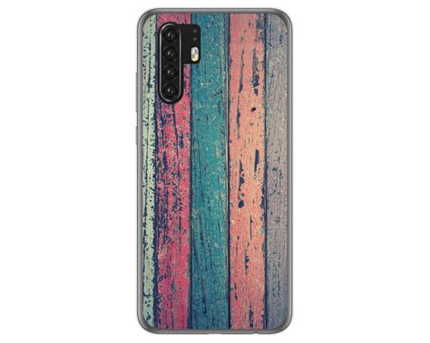 Funda Gel Tpu para Huawei P30 Pro diseño Madera 10 Dibujos Fundas