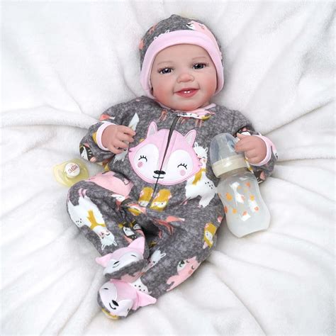 Babeside Lifelike Reborn Baby Dolls Leen Inch Cute Open Eyes