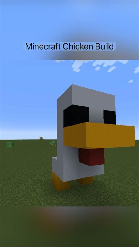 Minecraft Chicken Build Minecraft Building Chicken