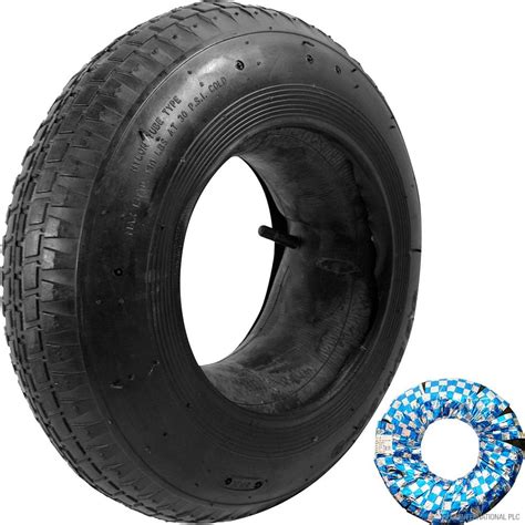 Pack Of Wheelbarrow Tyres With Inner Tube Set Includes Barrow