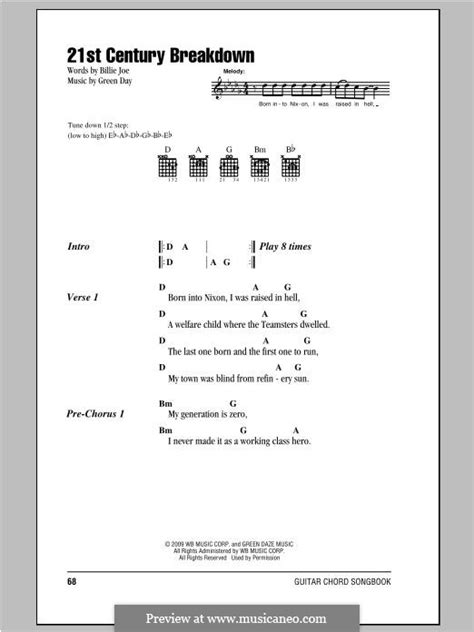 21st Century Breakdown by Green Day - sheet music on MusicaNeo