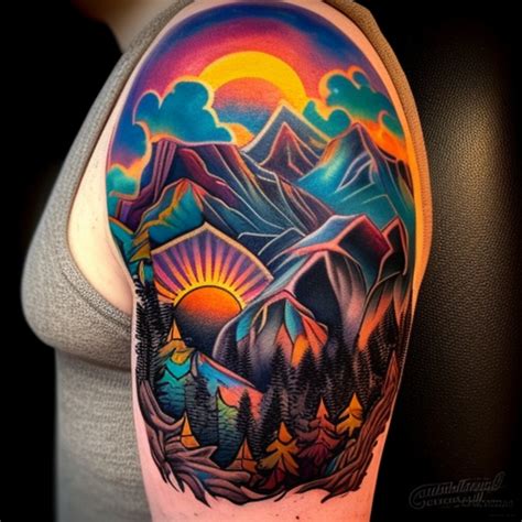 65 Colorado Mountain Tattoo Ideas - TattooClue.com