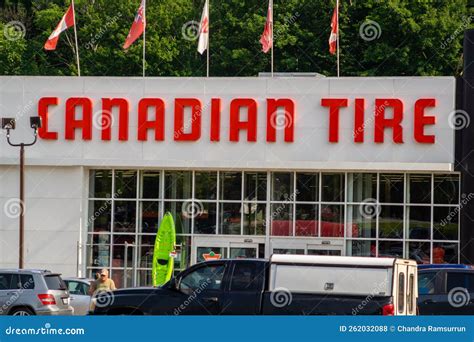 Canadian Tire Storefront With Sign Editorial Stock Photo Image Of