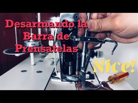 518 Cómo desarmar y ajustar la barra del prensatelas Máquina Plana