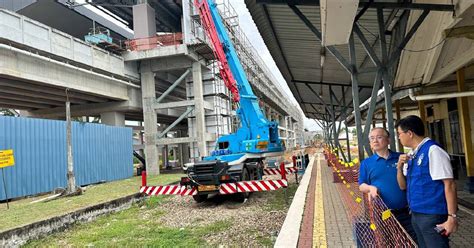 Landasan Berkembar Elektrik Gemas Johor Bahru Capai Peratus Siap