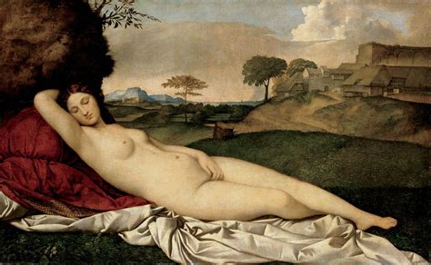 The History Of Sleeping Venus By Giorgione And Titian