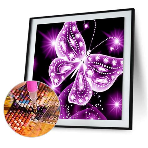 Schmetterling Malen D Diamond Mosaik Stickerei Diy Cross Stitch Kit Ebay