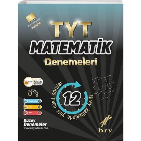 Bry Birey Eğitim Yayınları TYT Matematik 12 Li Denemeleri Kitabı