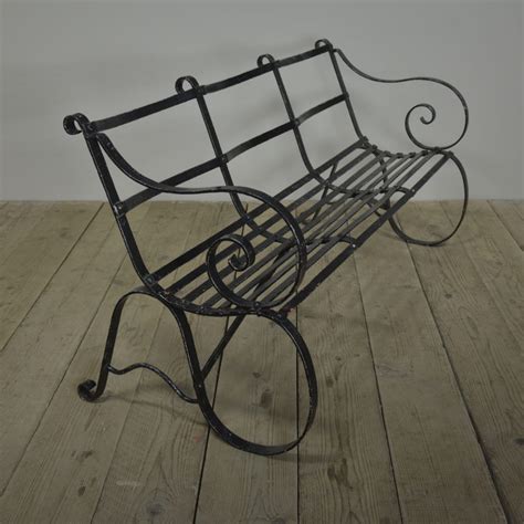 ANTIQUE WROUGHT IRON BENCH | Haes News & Photos