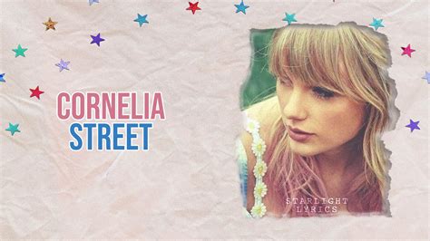 Taylor Swift Cornelia Street Lyric Video Hd Youtube