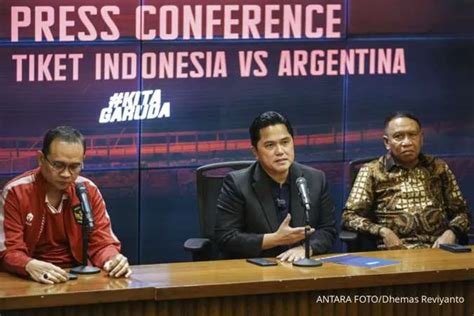 Dibuka Hari Ini Begini Cara Beli Tiket Indonesia Vs Argentina