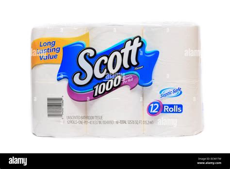 Scott Bathroom Toilet Tissue Paper Stock Photo Alamy