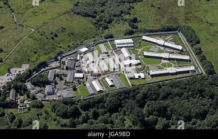 aerial view of HMP Buckley Hall Prison near Rochdale, Lancashire, UK ...