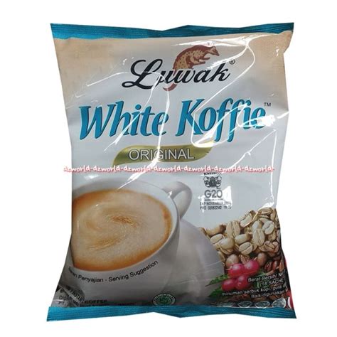 Luwak White Coffee Original Sachet Kopi Instant Kopi Bubuk Kopi Luwak