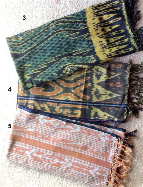 Handwoven Cotton Bali Ikat Thread Dyed Runner Long Narrow Etsy