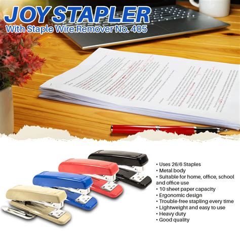 Joy Heavu Duty Stapler With Staple Wire Remover No Lazada Ph