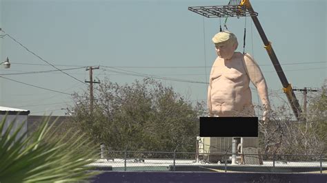 Naked Statue Of Former President Trump Seen In Phoenix 12news