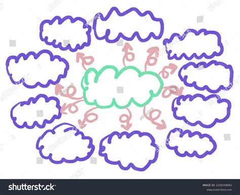 Mind Mapping Presentation Create Background Connection Stock