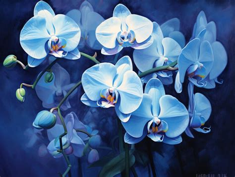 Blue Orchids Spot The Real From The Artificial In Their Splendor