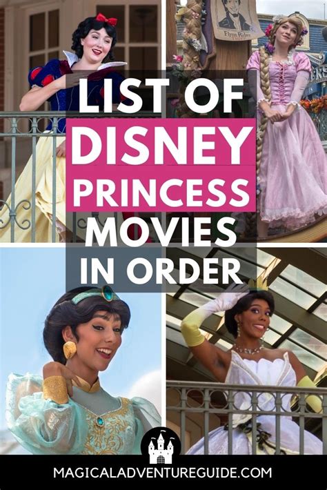 Full List Of Disney Princess Movies Magical Adventure Guide