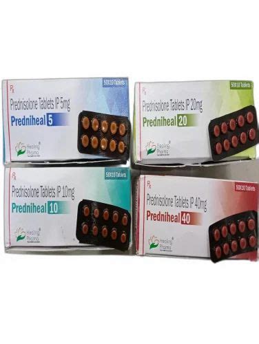 Prednisolone Mg Predniheal Mg At Rs Stripe Prednisone