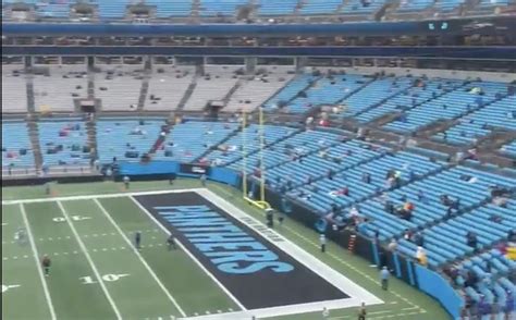 Carolina Panthers Vs Atlanta Falcons Teams Play In Mostly Empty